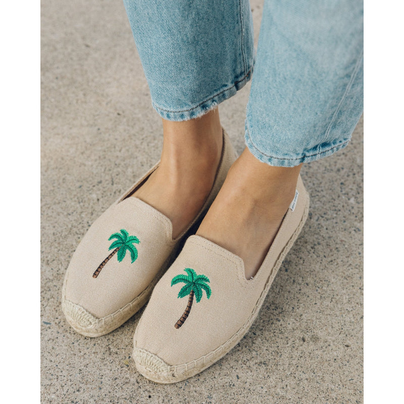 Soludos Palm Tree Smoking Slipper