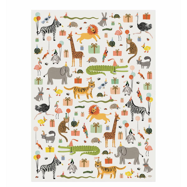 Rifle Paper Co. Wrapping Sheet Party Animals