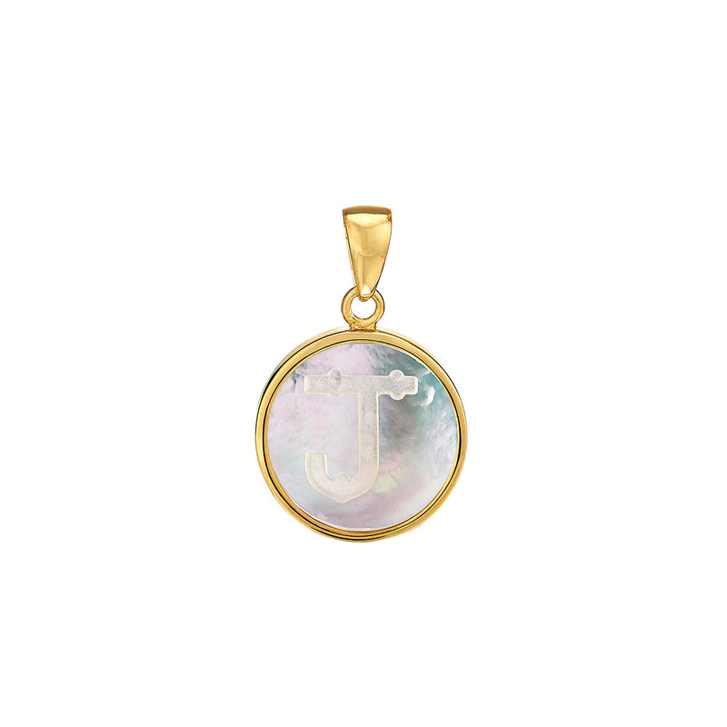ASHA Mother of Pearl Charm - Initial