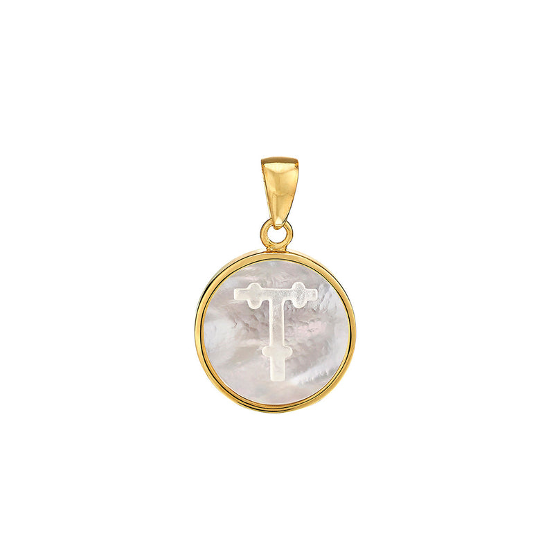 ASHA Mother of Pearl Charm - Initial