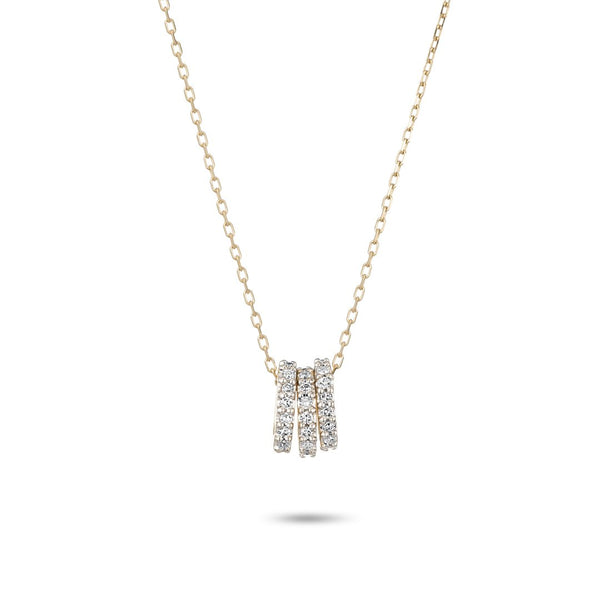 Adina Reyter Bead Party Diamond 3s Company Necklace