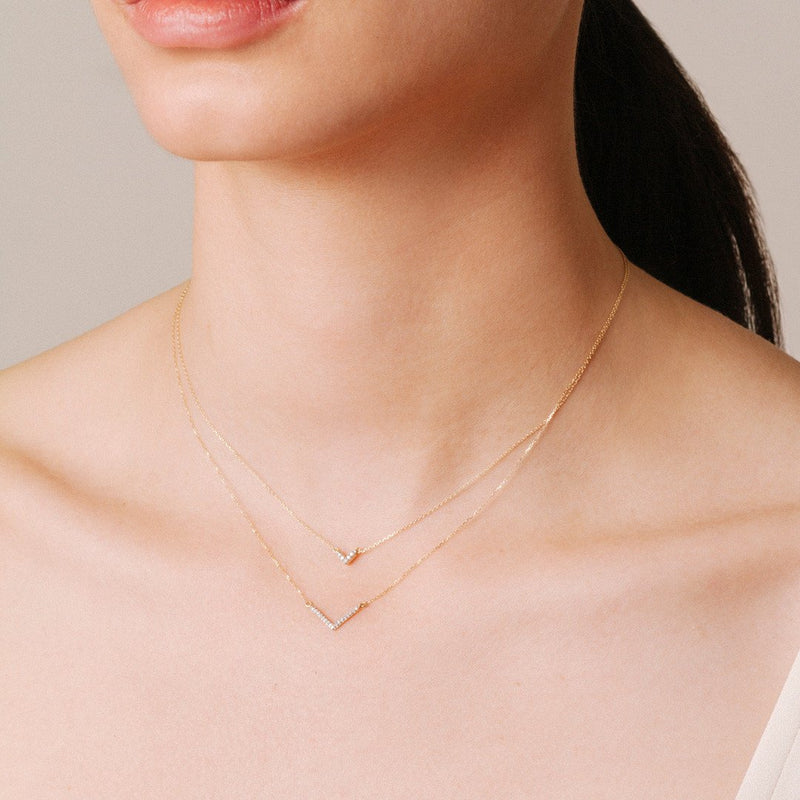 Adina Reyter Super Tiny Pave V Necklace