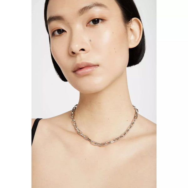 Anine Bing Link Necklace Silver