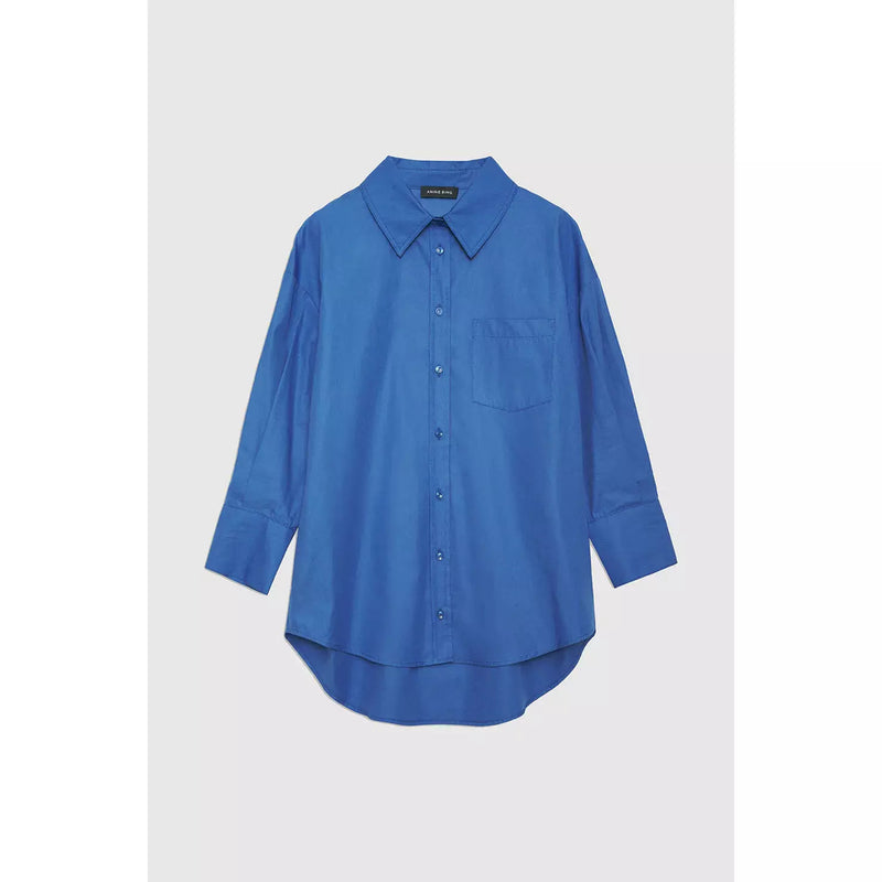 Anine Bing Mika Shirt Electric Blue