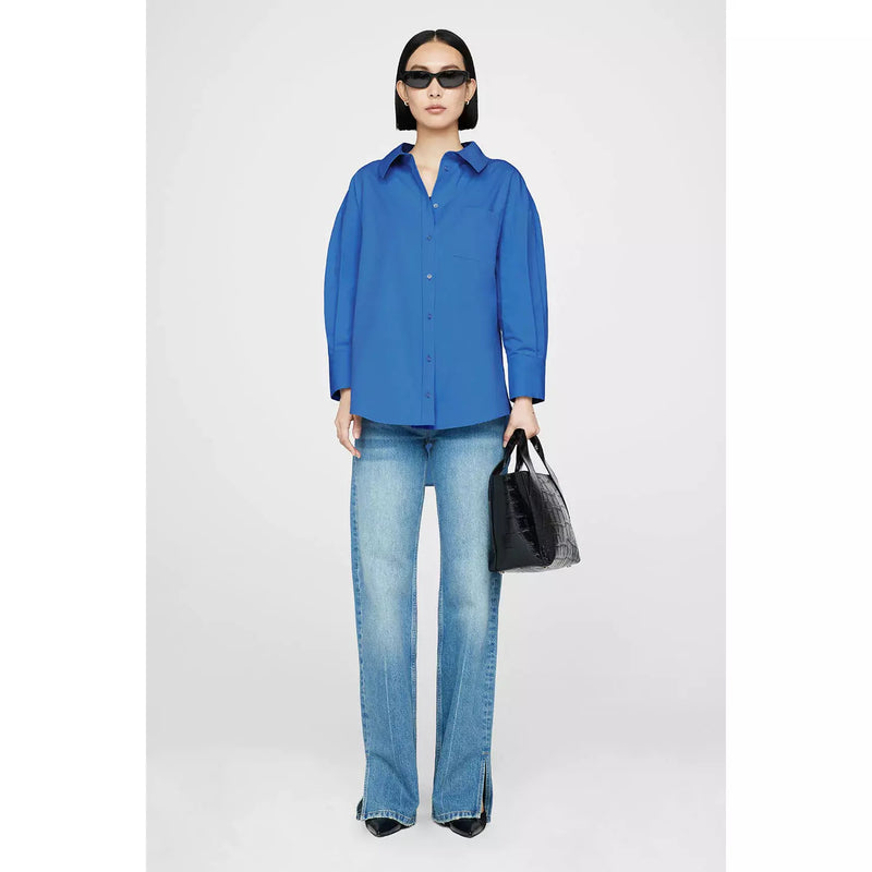 Anine Bing Mika Shirt Electric Blue