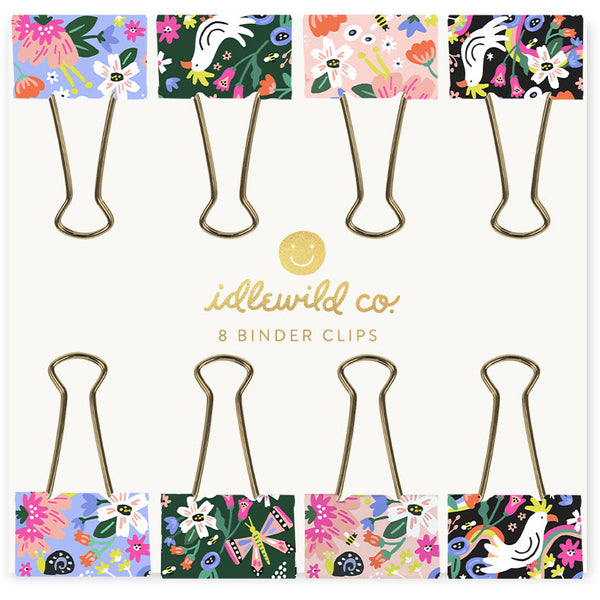 Idlewild Floral Binder Clips