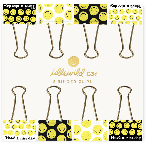 Idlewild Smiley Binder Clips
