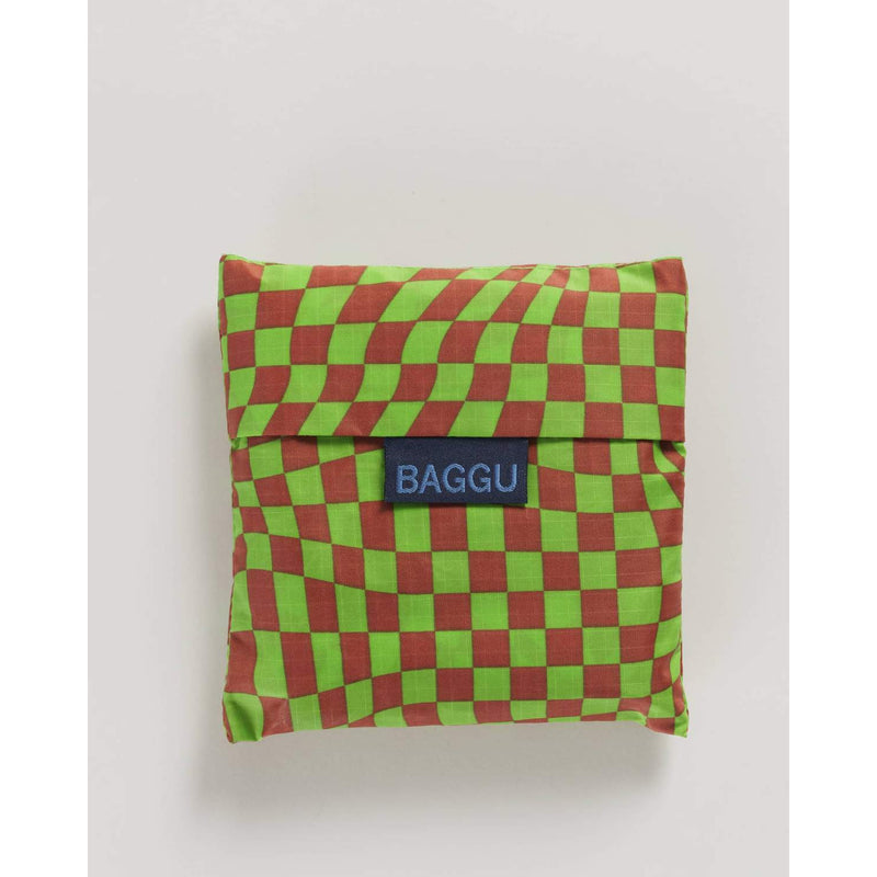 Baggu Standard Baggu - Green Trippy Checkers
