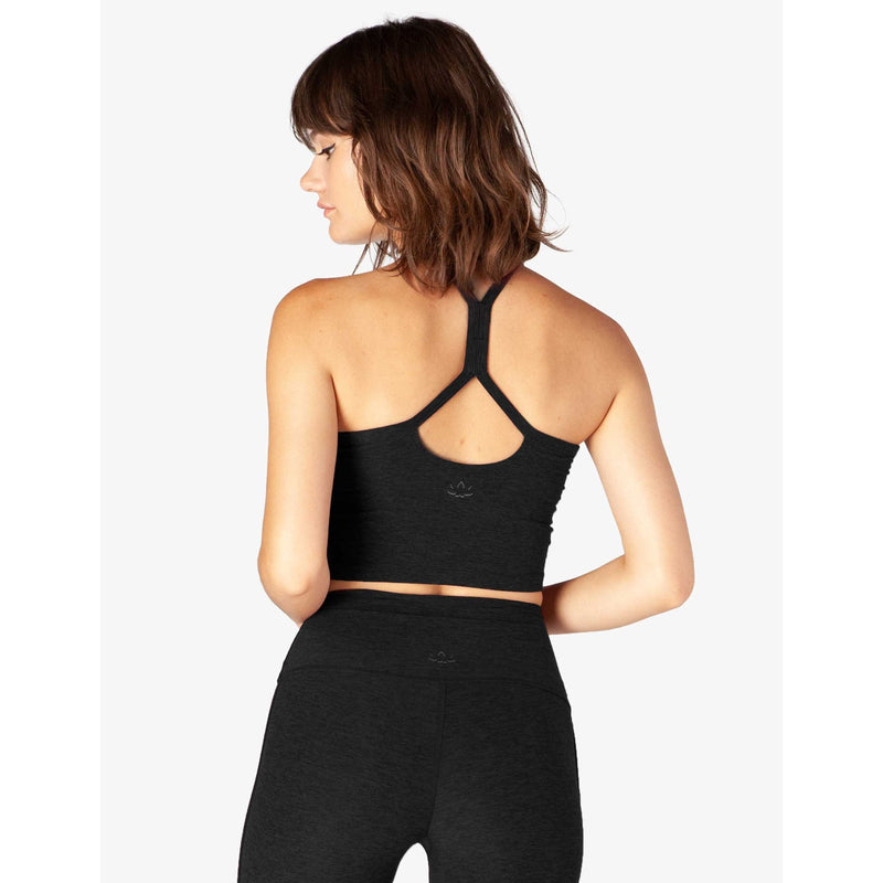 Beyond Yoga Spacedye Slim Racerback Cropped Tank Darkest Night