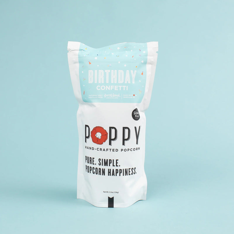 Poppy Handcrated Popcorn Birthday Confetti Market Bag