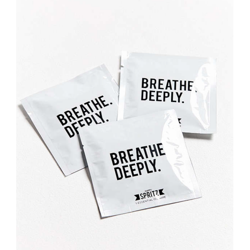 Happy Spritz Breathe Deeply Essential Oil Towelette