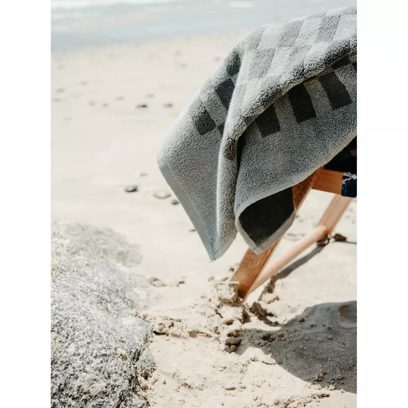 Business & Pleasure Beach Towel - VINTAGE GREEN CHECK