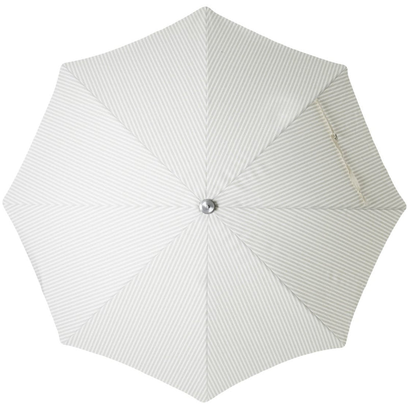 Business & Pleasure Premium Beach Umbrella Sage Laurens Stripe