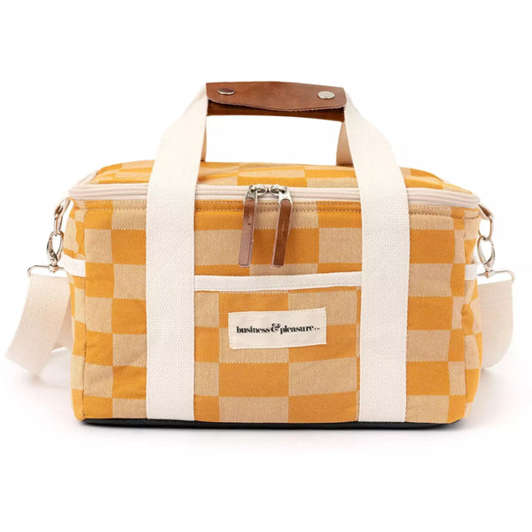 Business & Pleasure Premium Cooler Bag - VINTAGE GOLD CHECK