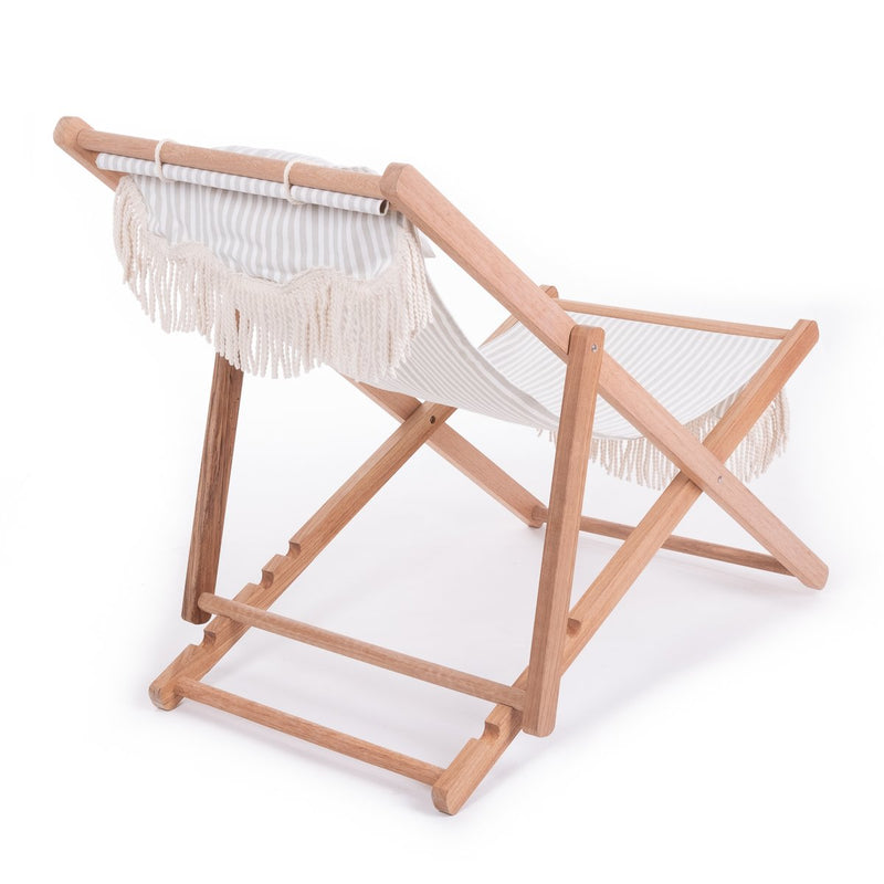 Business & Pleasure Sling Chair Sage Laurens Stripe