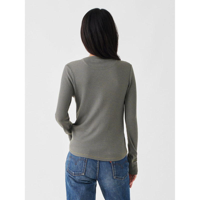 Faherty Legend Rib Gila Henley Olive Plains