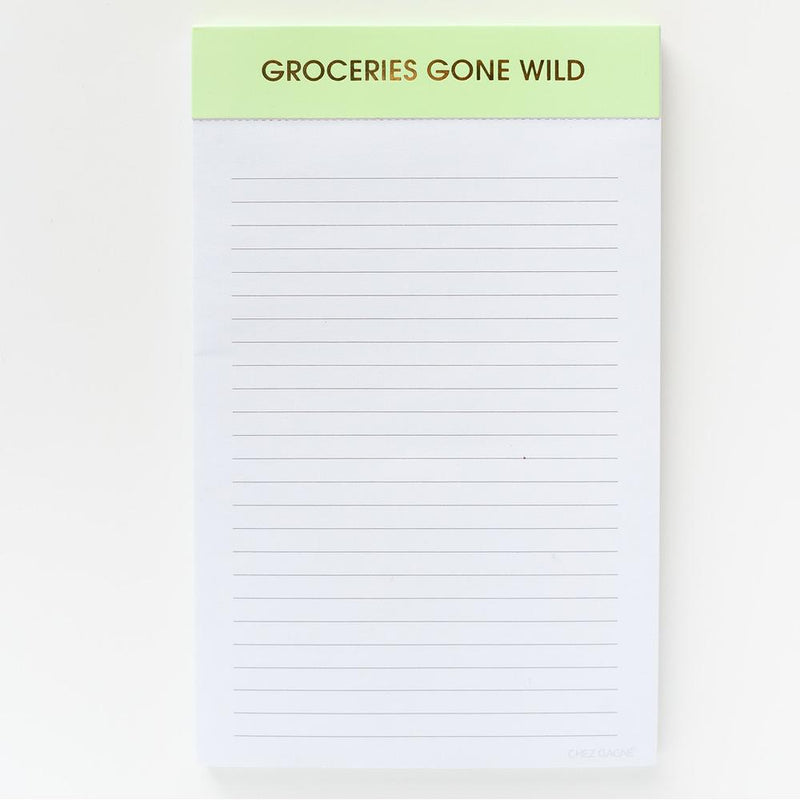 Chez Gagne Groceries Gone Wild Notepad