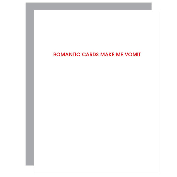 Chez Gagne Romantic Cards Make Me Vomit