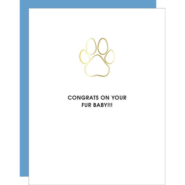Chez Gagne Congrats Fur-Baby Paperclip Card