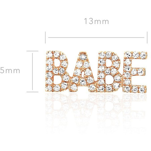 EF Collection Diamond Babe Stud Earring (SINGLE)