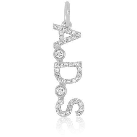 Personalize It EF Collection Diamond Custom Three Initial Necklace Charm