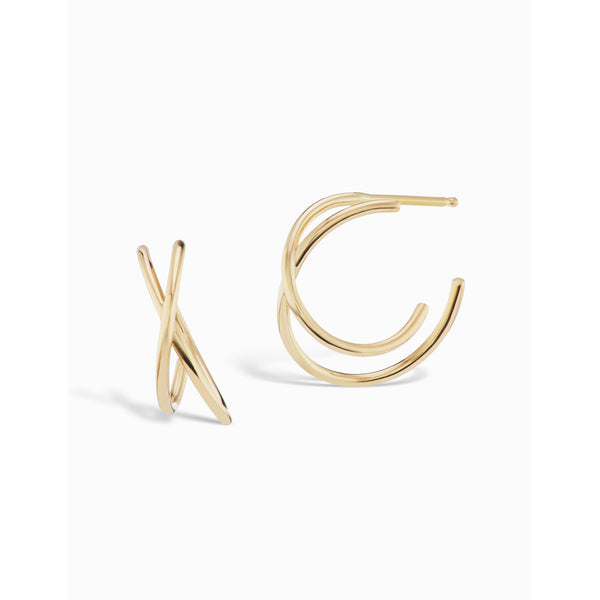 Sophie Ratner Small Crisscross Hoops