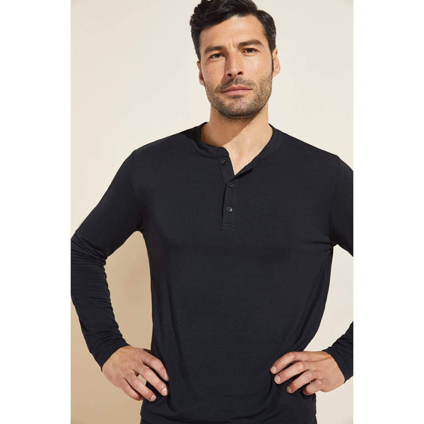 Eberjey Henry Men's Long PJ Set Black