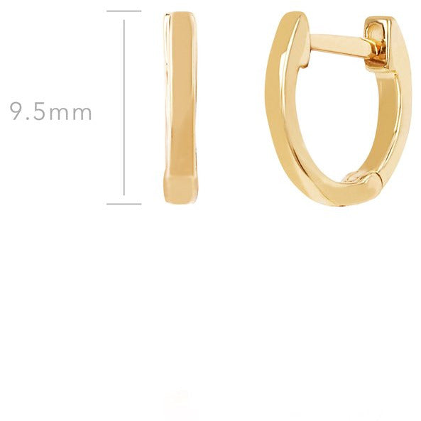 EF Collection Gold Mini Huggie Earring (PAIR)