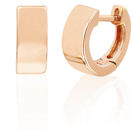EF Collection Gold Jumbo Huggie Earring (PAIR)