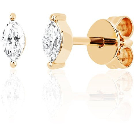 EF Collection Diamond Marquise Stud Earring (PAIR)