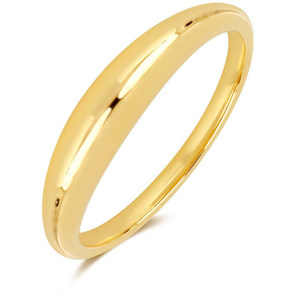 EF Collection Gold Dome Ring