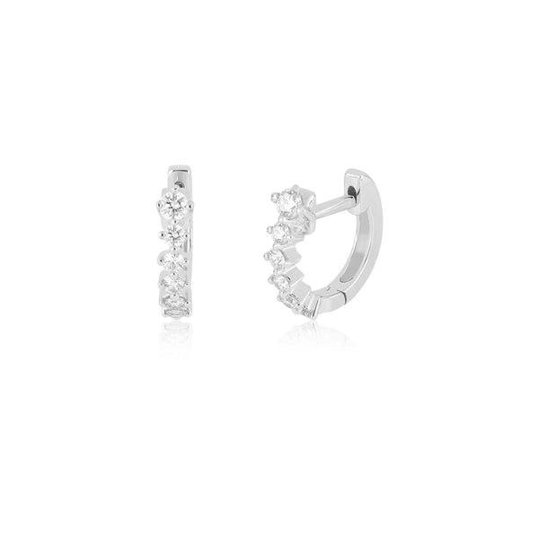 EF Collection Sloane Diamond Mini Huggie