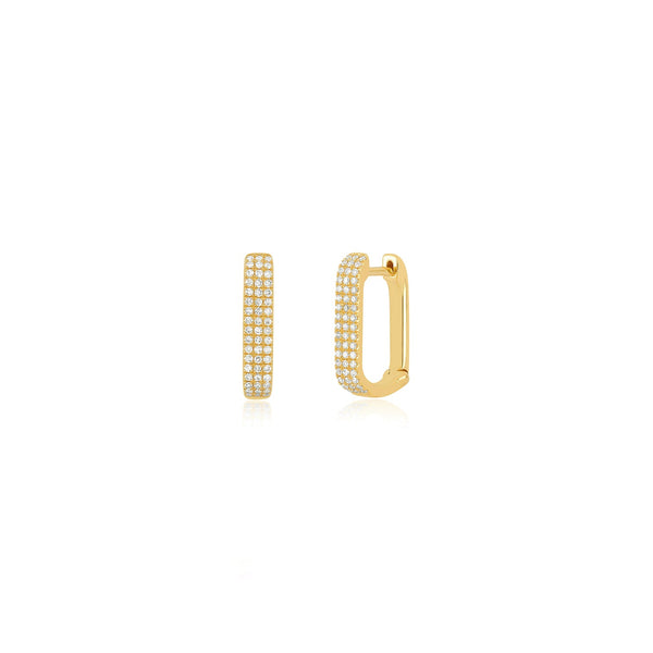 EF Collection Diamond Jumbo Lola Huggie Earring