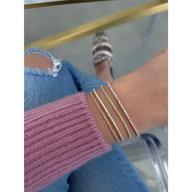 EF Collection Gold Twist Bracelet