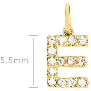 Personalize It EF Collection Diamond Birthstone Initial Charm Necklace