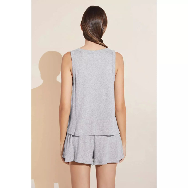 Eberjey Aloe Infused Cotton Tank Heather Grey