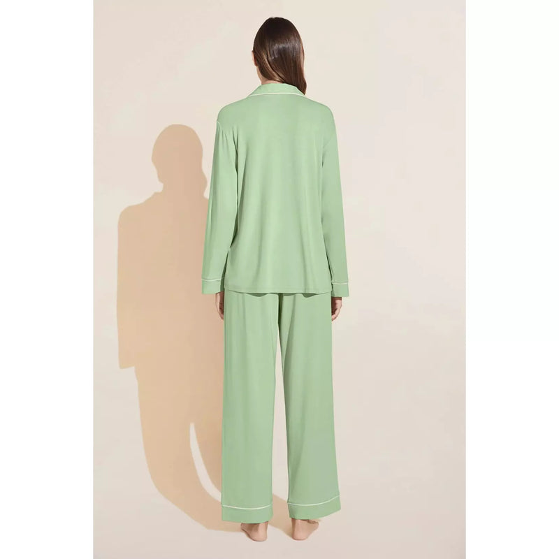 Eberjey Gisele Long Pj Set Pistachio/Ivory