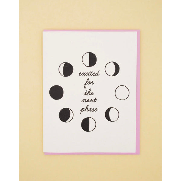 And Here We Are Moon Phase Card