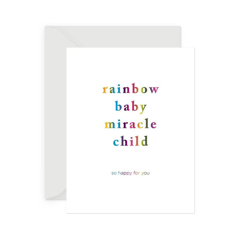 Smitten On Paper Rainbow Baby Card