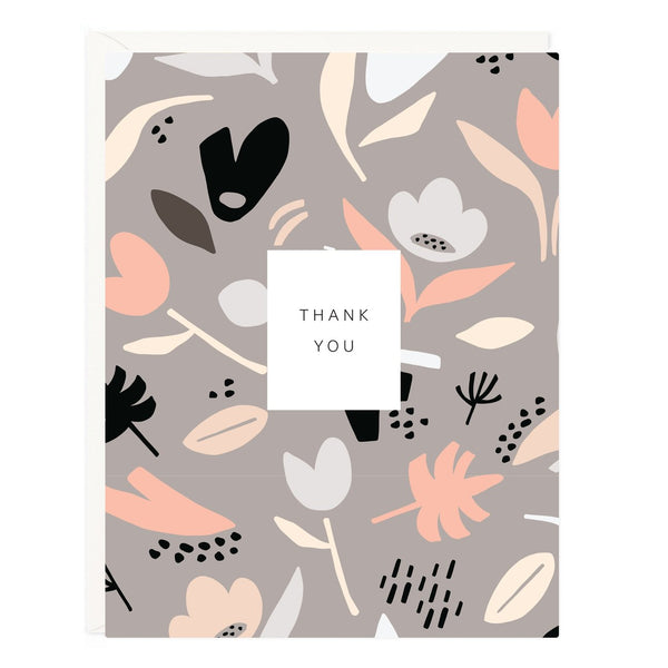 Ramona & Ruth Thank You Floral Pattern Card