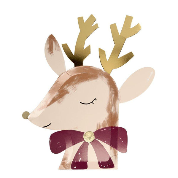 Meri Meri Reindeer with Bow Plates