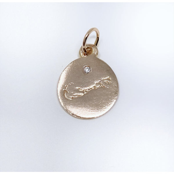 14K Gold Dangle Hoop Earrings | Helen Ficalora 14K Pink Gold / Pair by Helen Ficalora