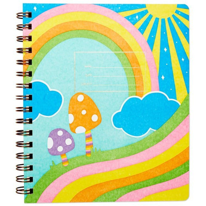 Iron Curtain Press Standard Notebook - Rainbow Mushroom, Lined, Right