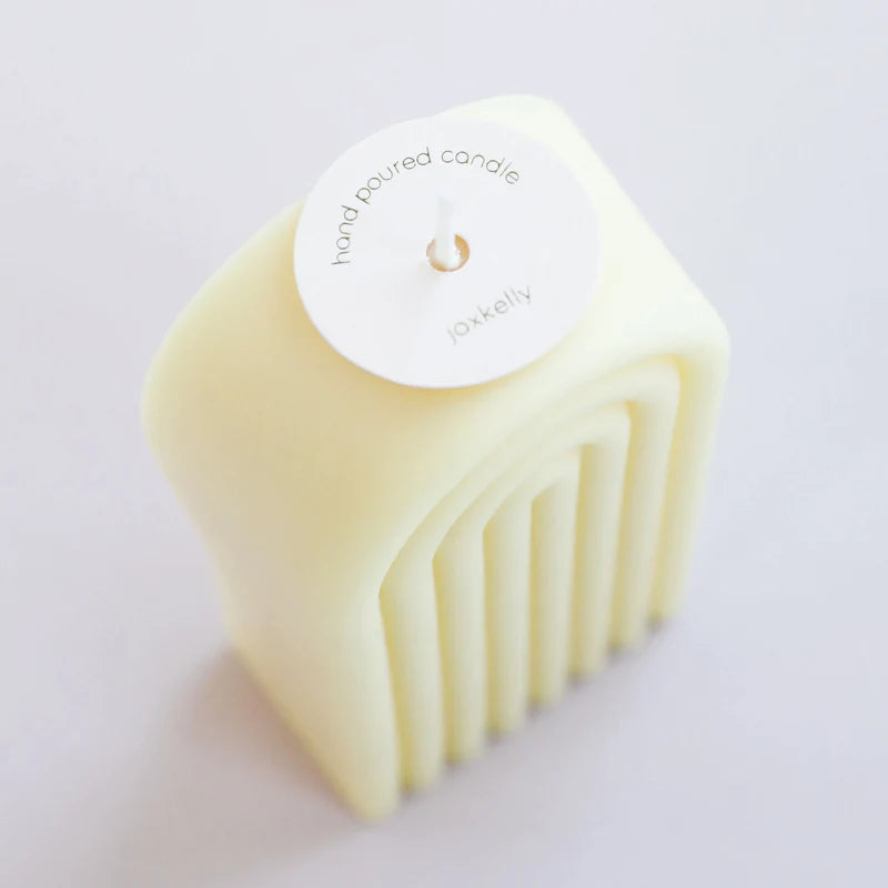 JaxKelly Short Arch Candle butter