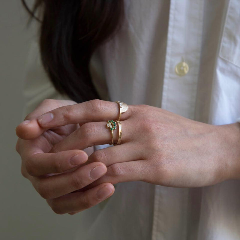 Jennie Kwon Half Moon Signet Ring