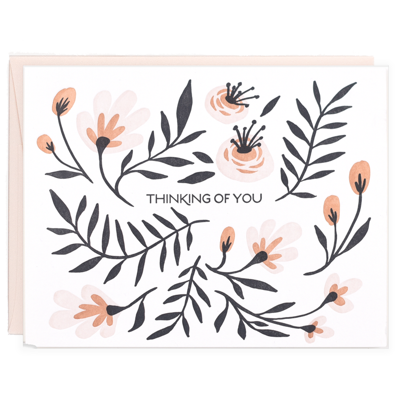 Lake Erie Design Co Thinking Of You - Folk Floral