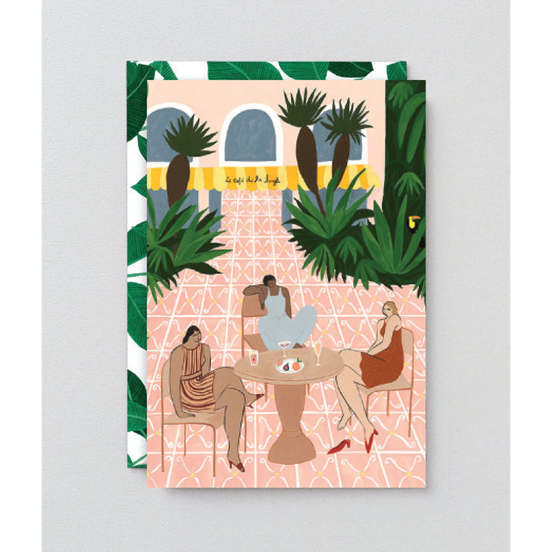 The Wrap Jungle Cafe Art Card