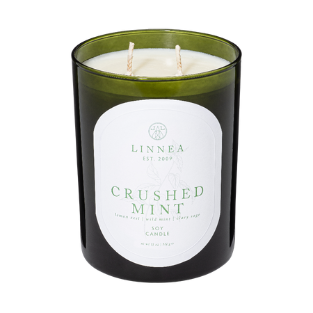 Linnea's Lights Crushed Mint, 2-wick candle Botanik