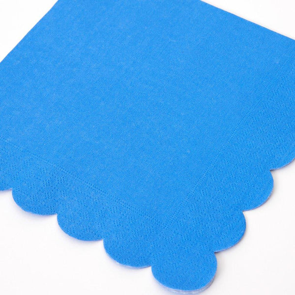 Meri Meri Bright Blue Large Napkins