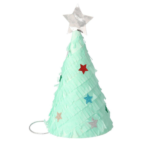 Meri Meri Fringed Christmas Tree Party Hats